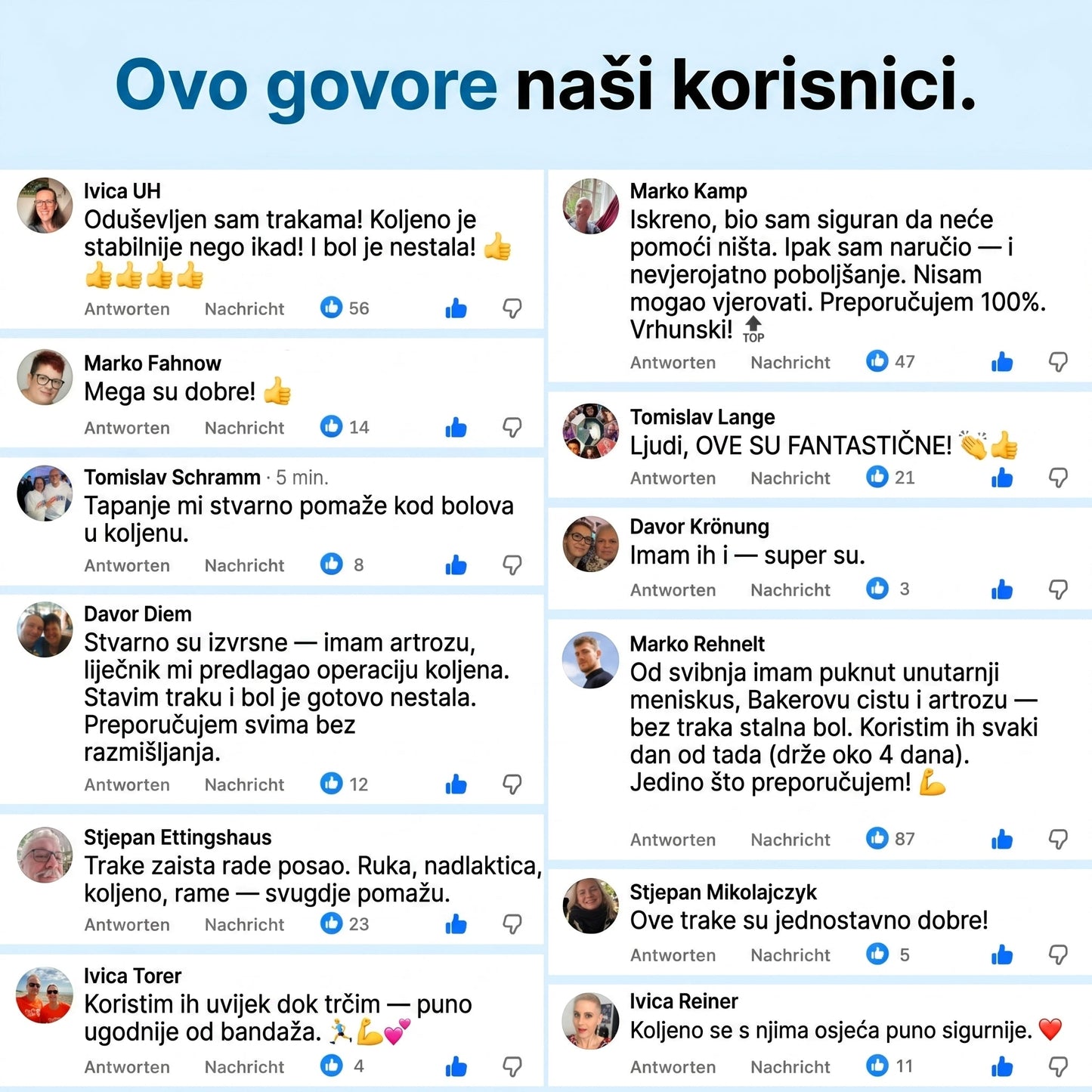 Zrevlika™ – Zglob koljena – 10 komada